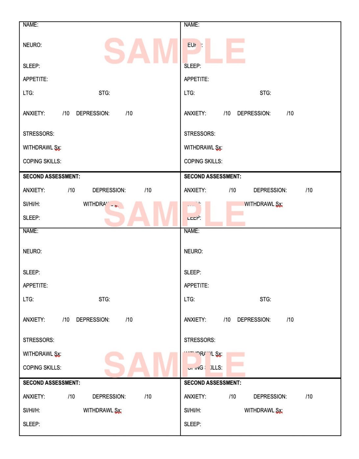 Nursing Report PSYCH SBAR Detox / Substance Abuce Recovery Etsy