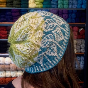 Spring Leaves Slouchy Hat Knitting Kit