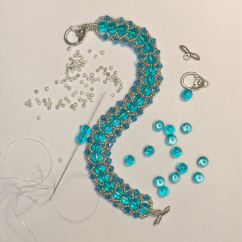 Spiral Weave Beaded Bracelet Kit image 1