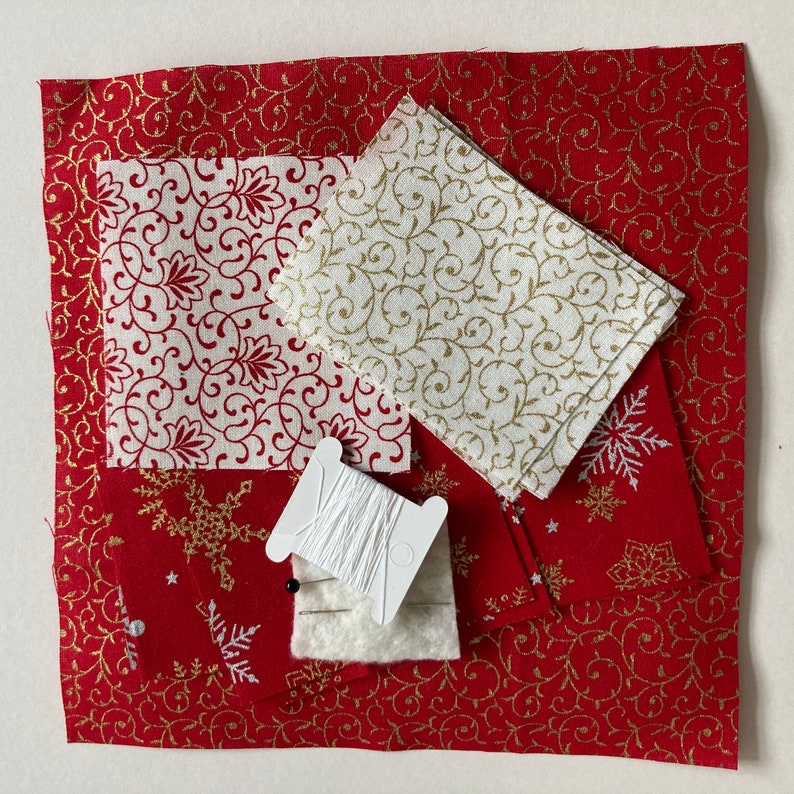 Festive Hand Quilted Coaster Kit - Etsy