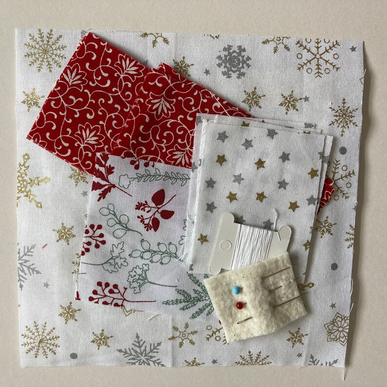 Festive Hand Quilted Coaster Kit - Etsy