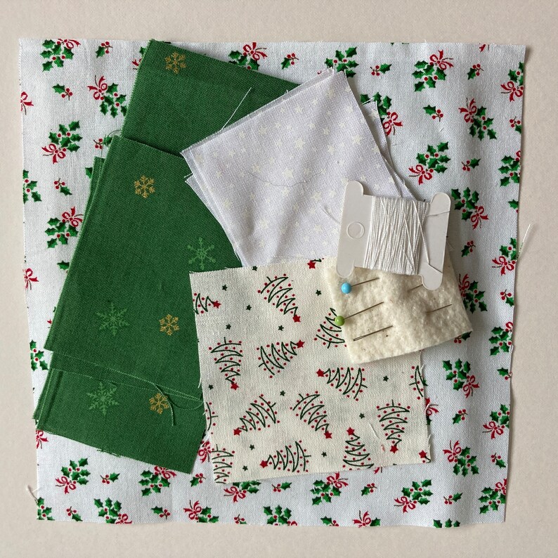 Festive Hand Quilted Coaster Kit - Etsy