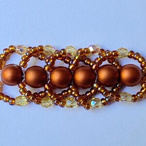 Spiral Weave Beaded Bracelet Kit Gold