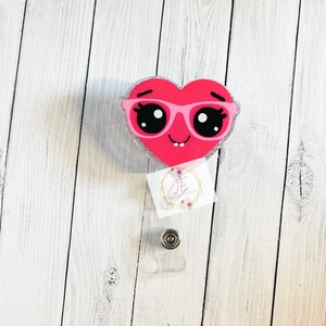 Heart Valentine’s Day Interchangeable Badge Reel | Valentine’s Day | Teacher Badge | Cute Badge Reel | Nurse ID holder | Peds Nurse