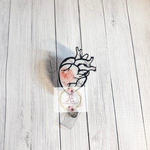 Anatomical Heart Badge Reel | Interchangeable Badge Reel | Badge Reel | Anatomy | Cardiology | Cardiologist