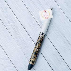 Leopard Ombré Glitter Gel Pen | Gel Pen | Refillable Pen | Custom Pen |