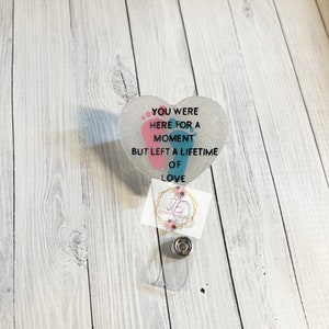 Pregnancy & Infant Loss Badge Reel | Interchangeable Badge Reel | Badge Reel