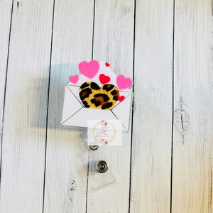 Heart Letters Valentine’s Day Interchangeable Badge Reel | Valentine’s Day | Teacher Badge | Cute Badge Reel | Nurse ID holder | Peds Nurse