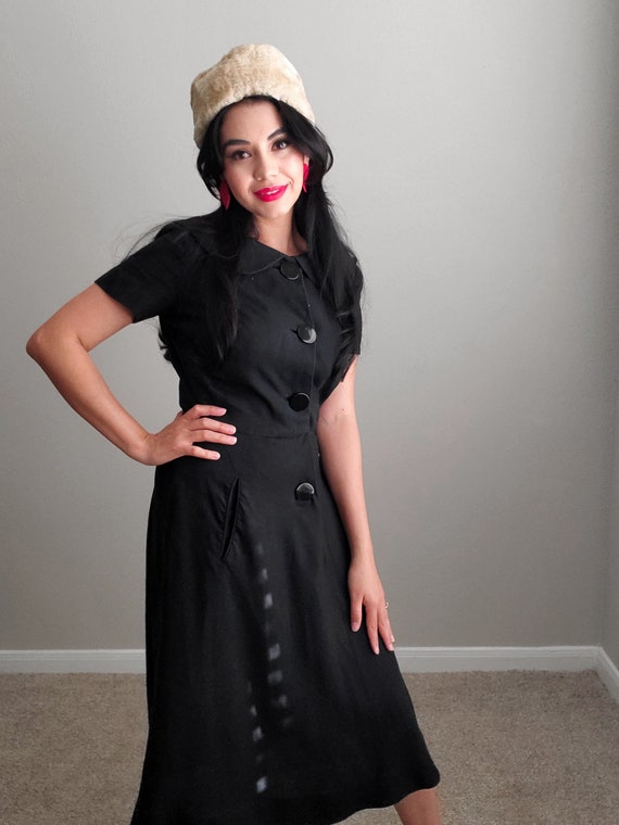 1960's Black True Vintage Dress