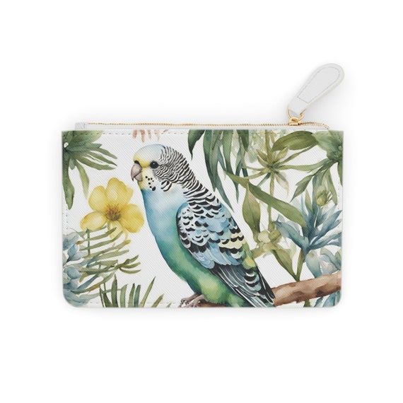 Budgie Mini Clutch Bag. Budgerigar Bag Bird Lover Bag Parrot Lover Bag Budgie Clutch Bird Clutch Bag Mothers Day Bag Mini Clutch Bag Etsy