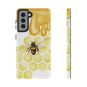 Bee Sweet Protective Samsung Galaxy S21 Case, Tough Cases for Nature Lovers, Honeycomb Designs, Unique Bee Artwork, Eco Friendly Gift Google
