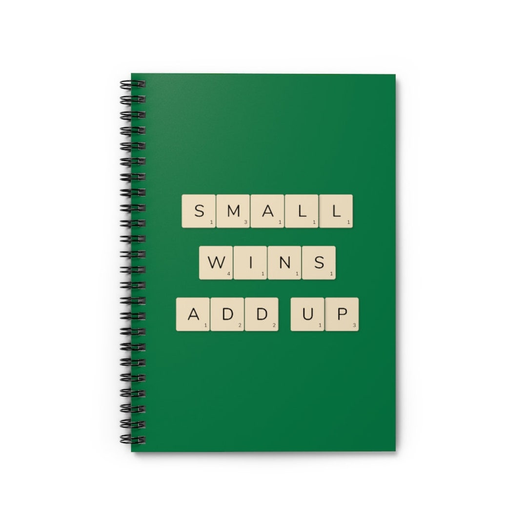 Small Wins Add Up Dark Green Cover Spiral Notebook. Etsy