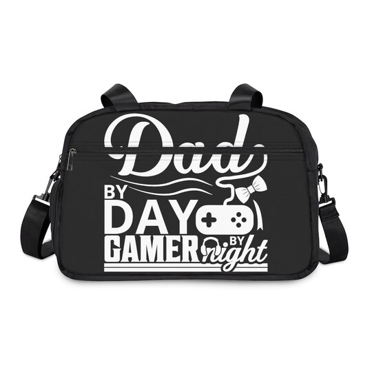 Disover Dad By Day, Gamer By Night, Father's Day Gift Idea, Father Bag, Fitness Handbag.