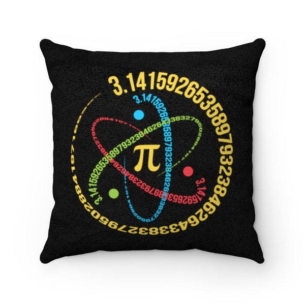 PI Day Throw Pillow - Math Teacher Pi Day Joke Pillow, Nerd Geek Science Pi Day Equations Geekery Throw Cushion, Pillow and Case.