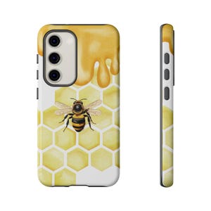 Bee Sweet Protective Samsung Galaxy S23 Case, Tough Case for Nature Lovers, Honeycomb Designs, Unique Bee Artwork, Eco Friendly Gifts Google