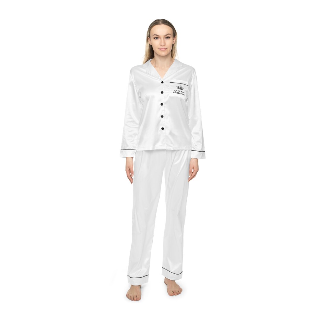 Queen of Gardening Pyjamas. Queen of Gardening, Women's Satin Pajamas ...