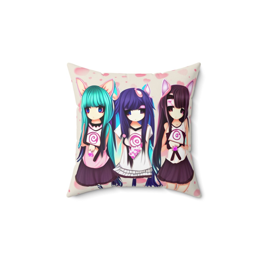 Aphmau Kawaii, Throw Pillow. Cute Aphmau Kawaii Girls Printed on Pillow