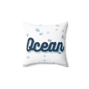 Ocean Lover/Home Decor/Printed Pillow/Beach Lover Cushion/Beach Throw Cushion/Ocean Pillow and Case/Throw Cushion/Pillow and Case/Home Decor