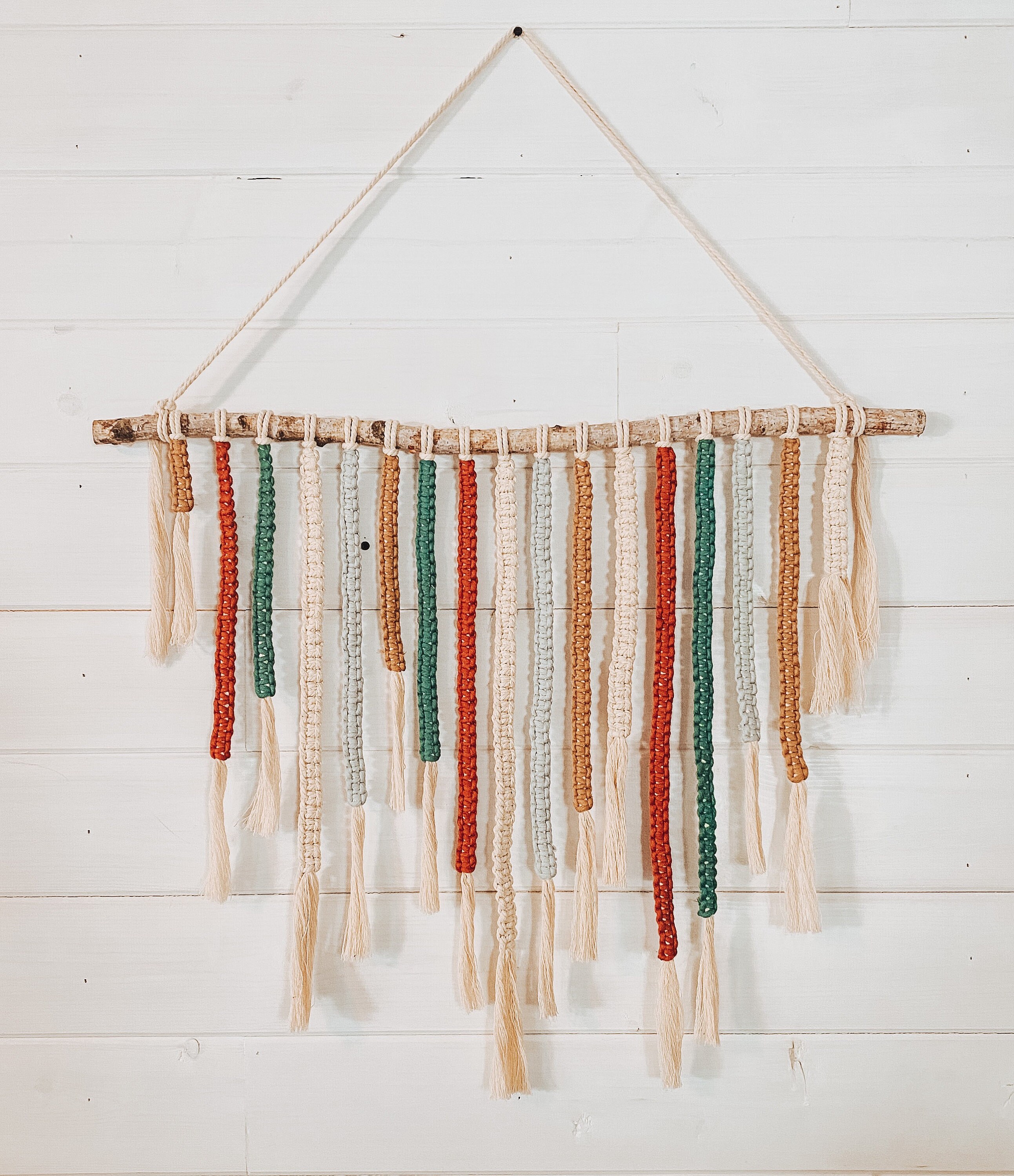 Square Knot Macrame Wall Hanging. Etsy
