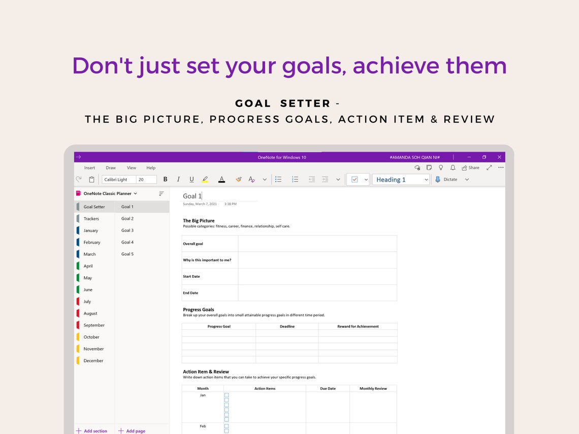 Onenote Template Onenote Digital Planner Task List Etsy Australia