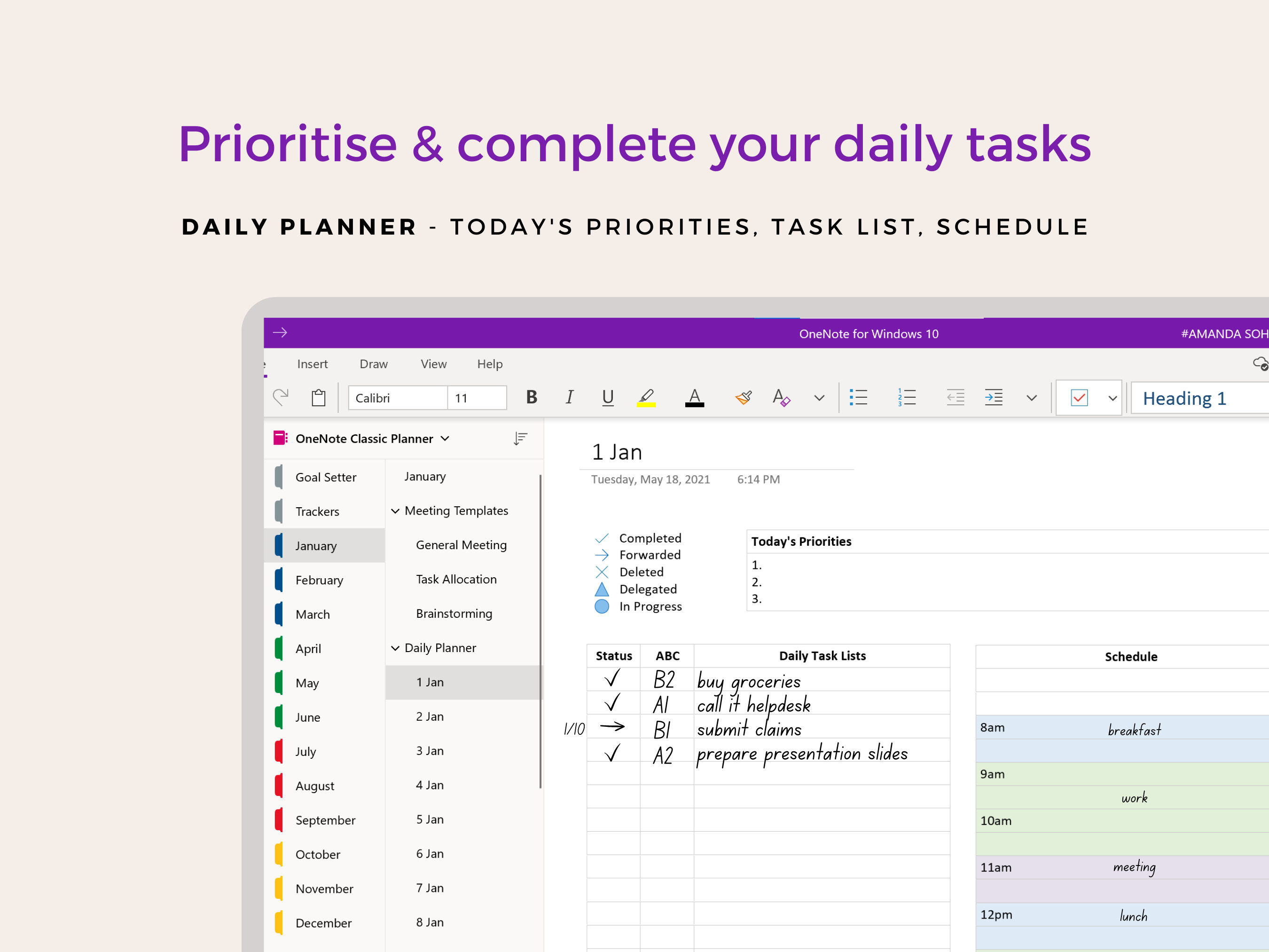 Onenote Templates Free