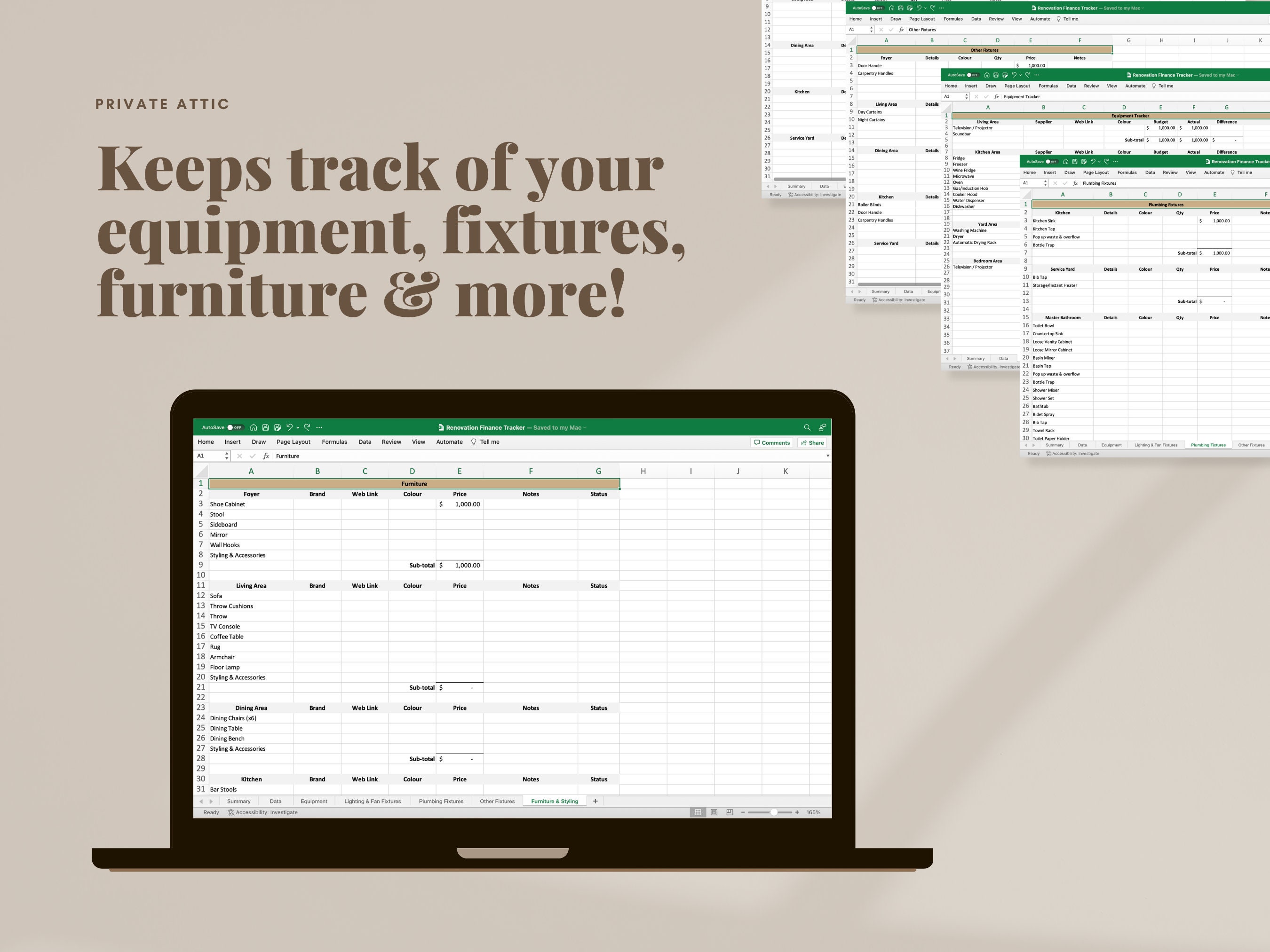 Image showcasing Free Home Renovation Budget Templates in Excel