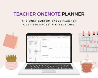 OneNote Teacher Planner | school digital planner, OneNote template, surface pro, teaching schedule, productivity teacher, professional