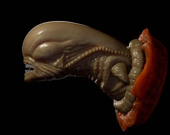 Alien wearable chestburster for printing (DIGITAL FILES)