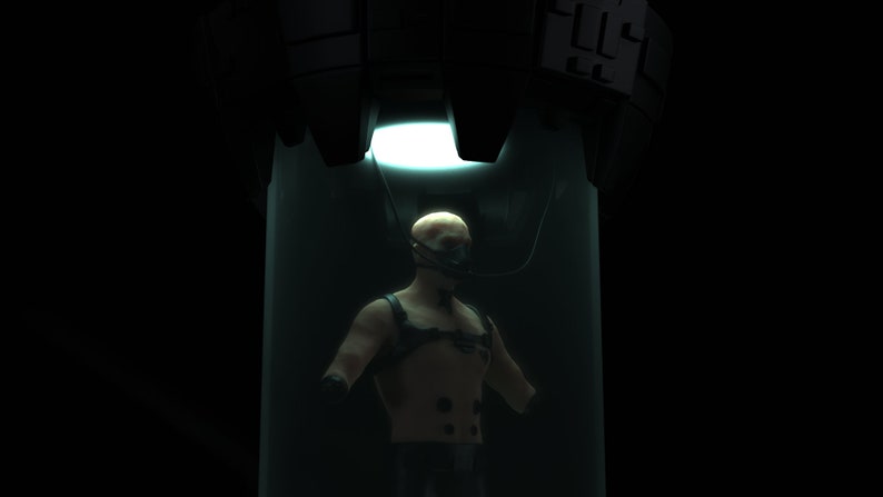 Darth Vader in bacta tank 3D model image 9