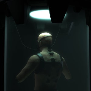 Darth Vader in bacta tank 3D model image 8