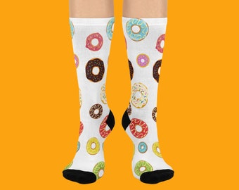 Donut Lover Cushioned Crew Socks - Fun and Trendy