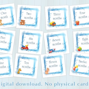 Cartes jalons imprimables pour garçon