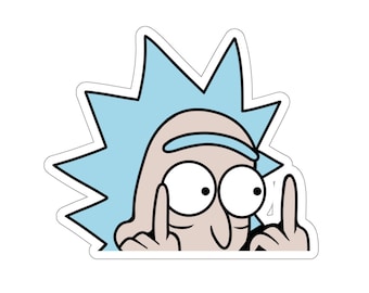 Vinyl Sticker FREE SHIPPING RICK FROM RICK AND MORTY NEO THE MATRIX 