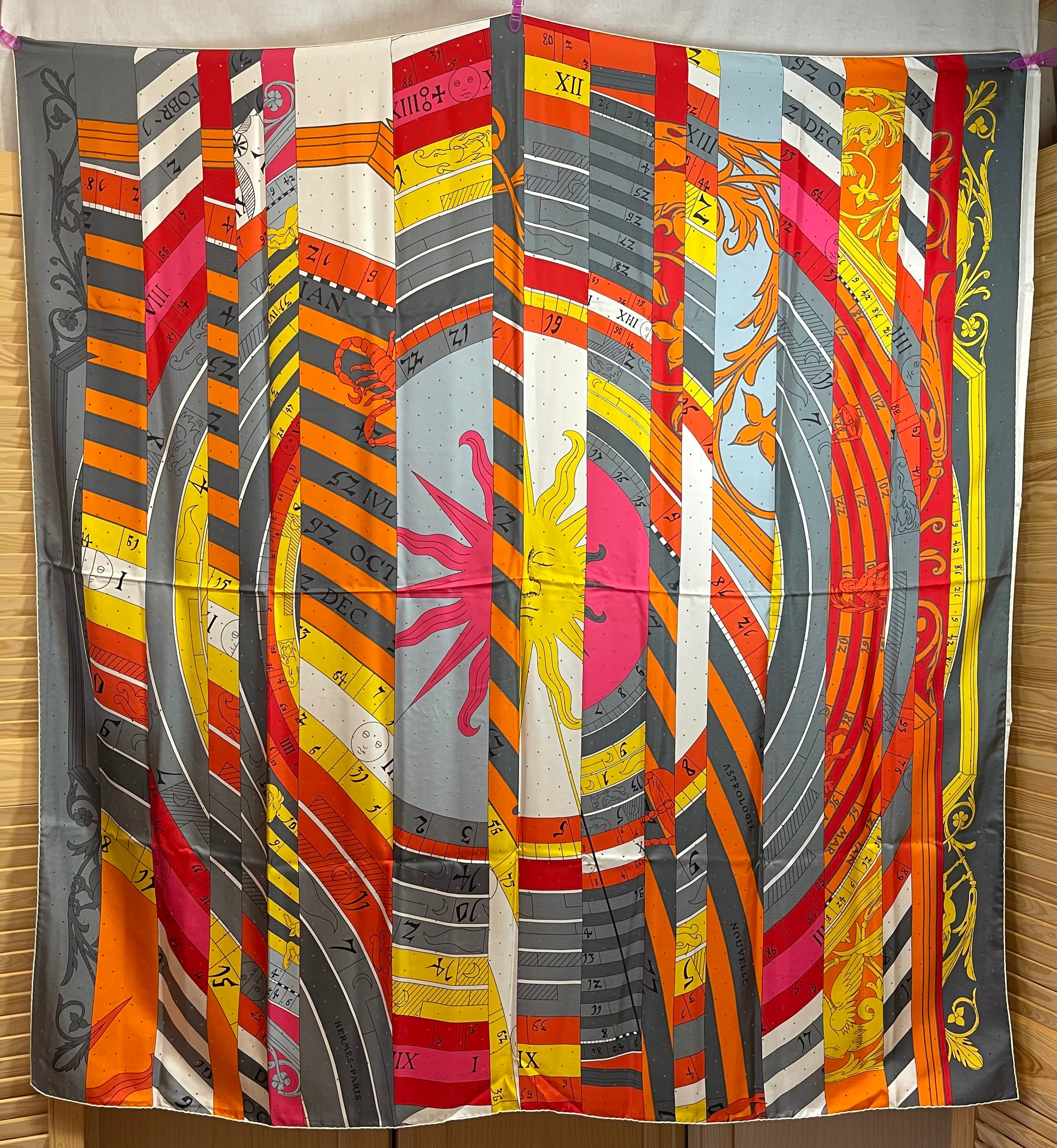 エルメス シルクスカーフ 限定 穴あき ヌーベル占星術 140cm カレ