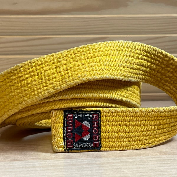 Judo Budogi Yellow Belt Etsy