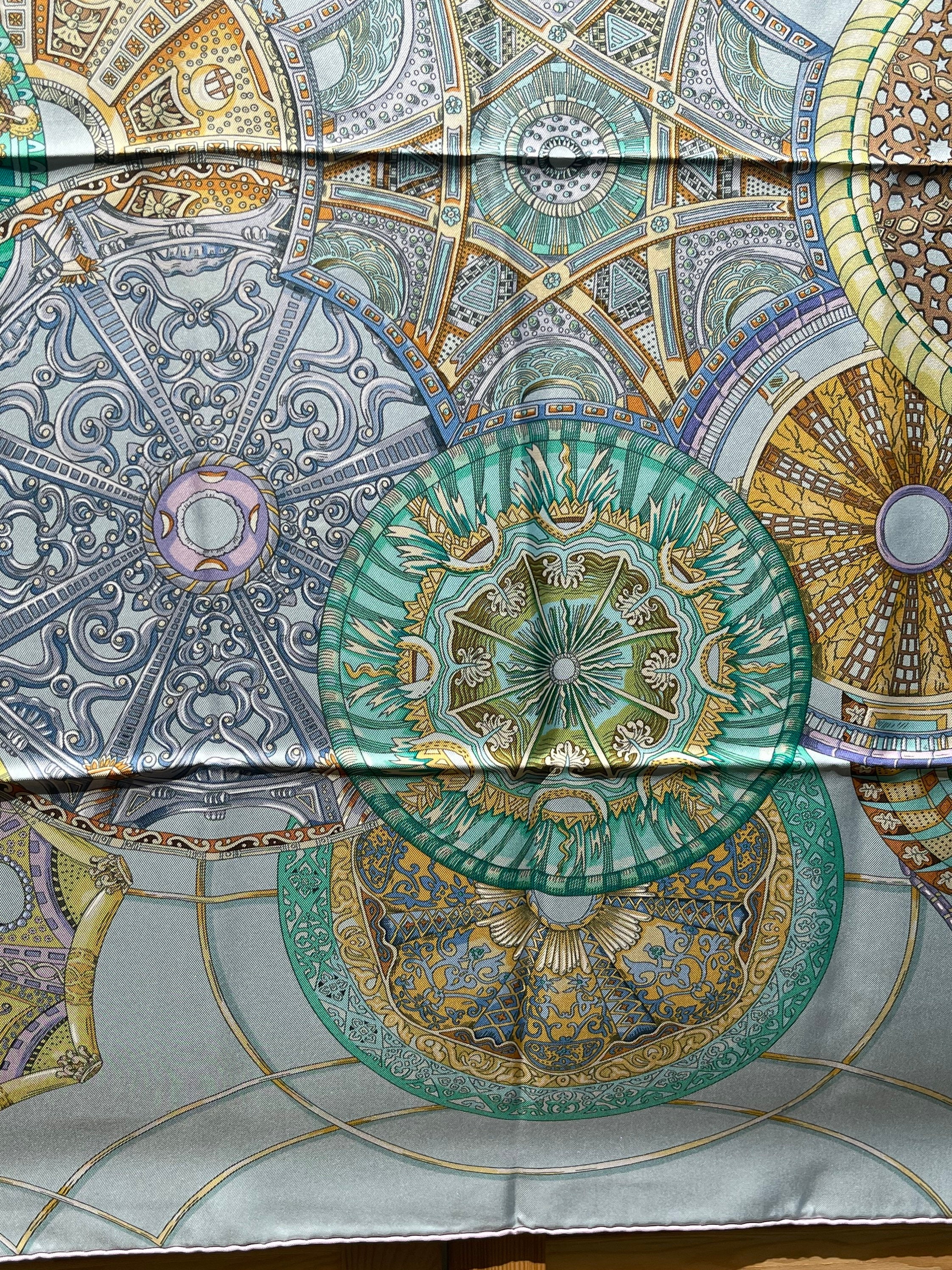 Hermes Silk Scarf Paris Les Domes Celestes Special Edition Par