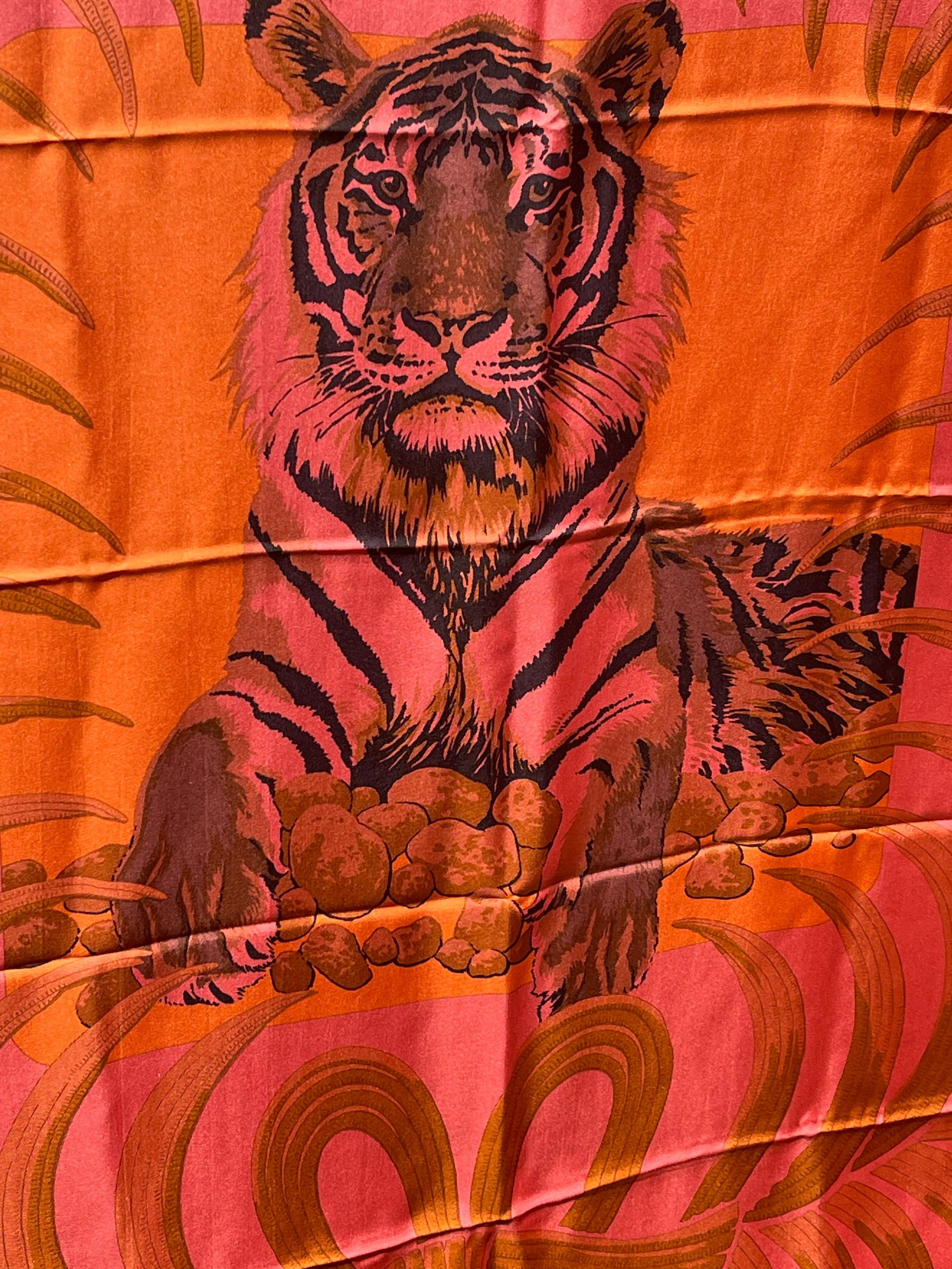 Hermes Dip Dye Tigre Royale Surteint Indian Rose Orange Anthracite