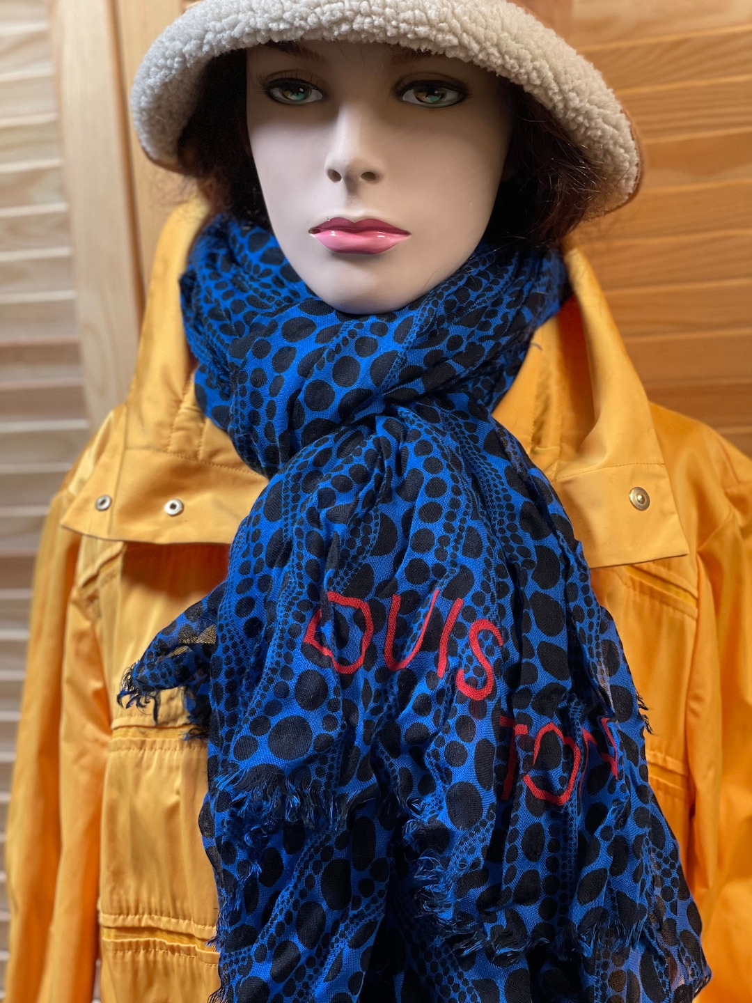 Louis Vuitton Cashmere Silk Sprouse Leopard Stole Scarf