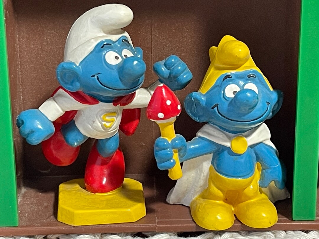 Smurf Smurfs Smurf House Old Collection Typesetting Box Etsy