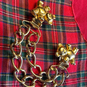Teddy raff clip decoration adornment jacket blouse dress accessory rare
