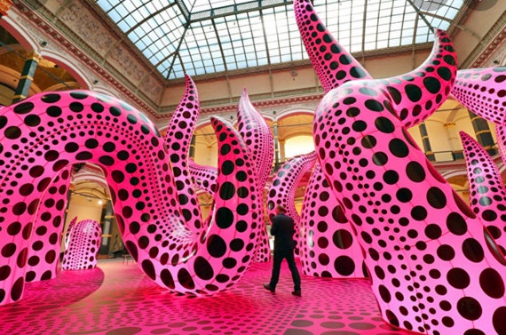 Louis Vuitton X Kusama Yayoi Scarf Pumpkin Cloth Leo Style