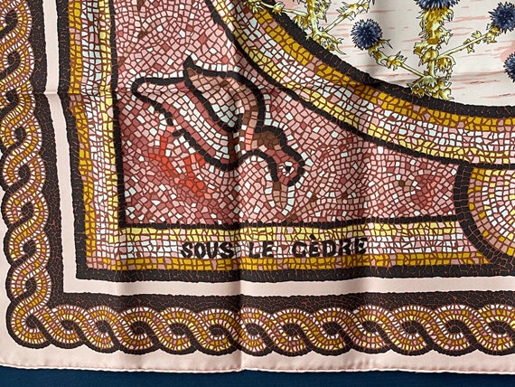 Hermès Sous le Cèdre シルクスカーフ HERMES Carre 90 SOUS LE CEDRE Silk Scarf Brown 90cm Japan