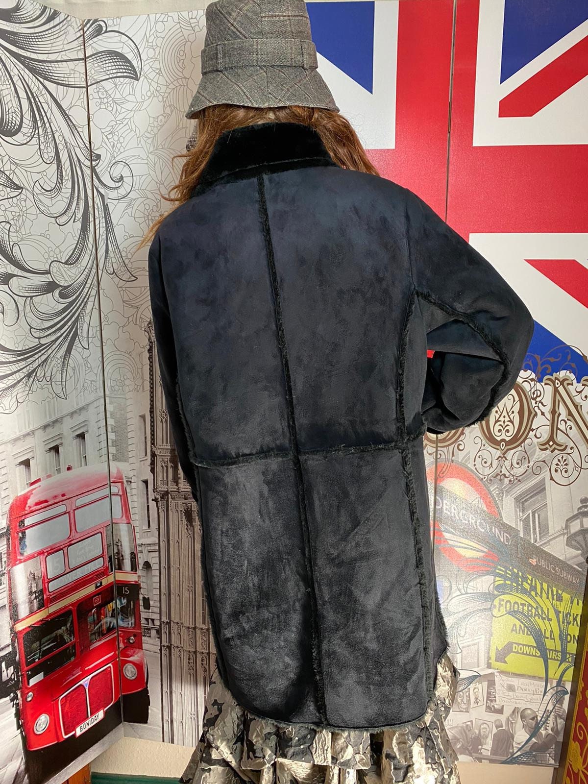 90s/y2k Reversible M Faux Fur/suede Coat by Jones New York