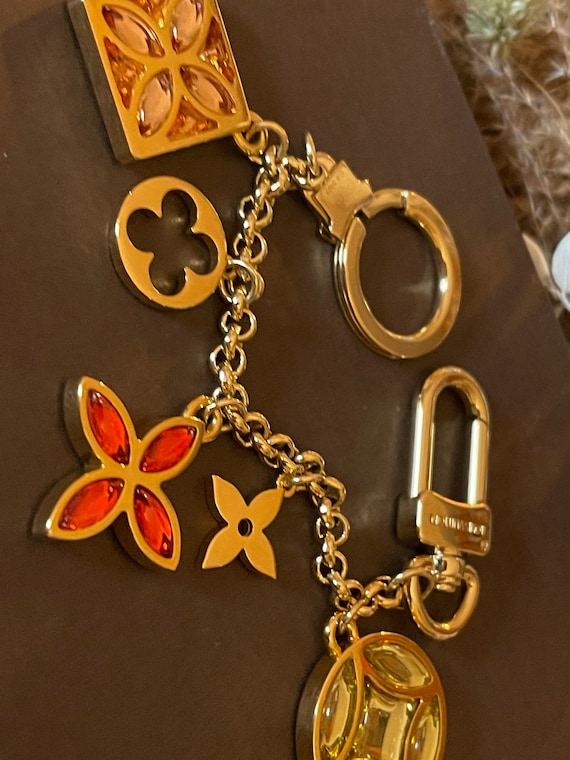 Rework Vintage Louis Vuitton Pastilles Silver and Orange Flower