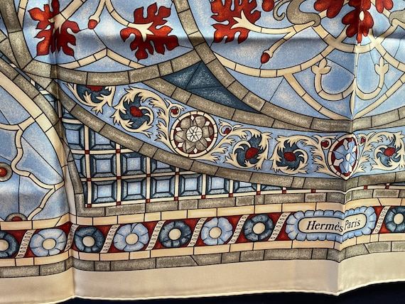 Hermes silk scarf foulard carre Lumieres de Paris… - image 3