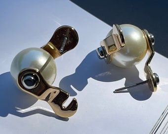 Louis Vuitton Paris Earrings Earrings Speedy Pearl Rare 