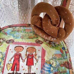 Bavaria Pretzel Pretzels Cow Purple Duo Bavaria Traditional Lucky Charm Landmark