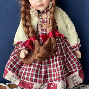 Doll art doll collector&#39;s item with dress traditional ancient countryside