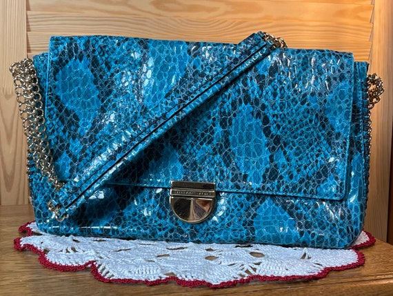 Chanel Blue Lacquer Handbag