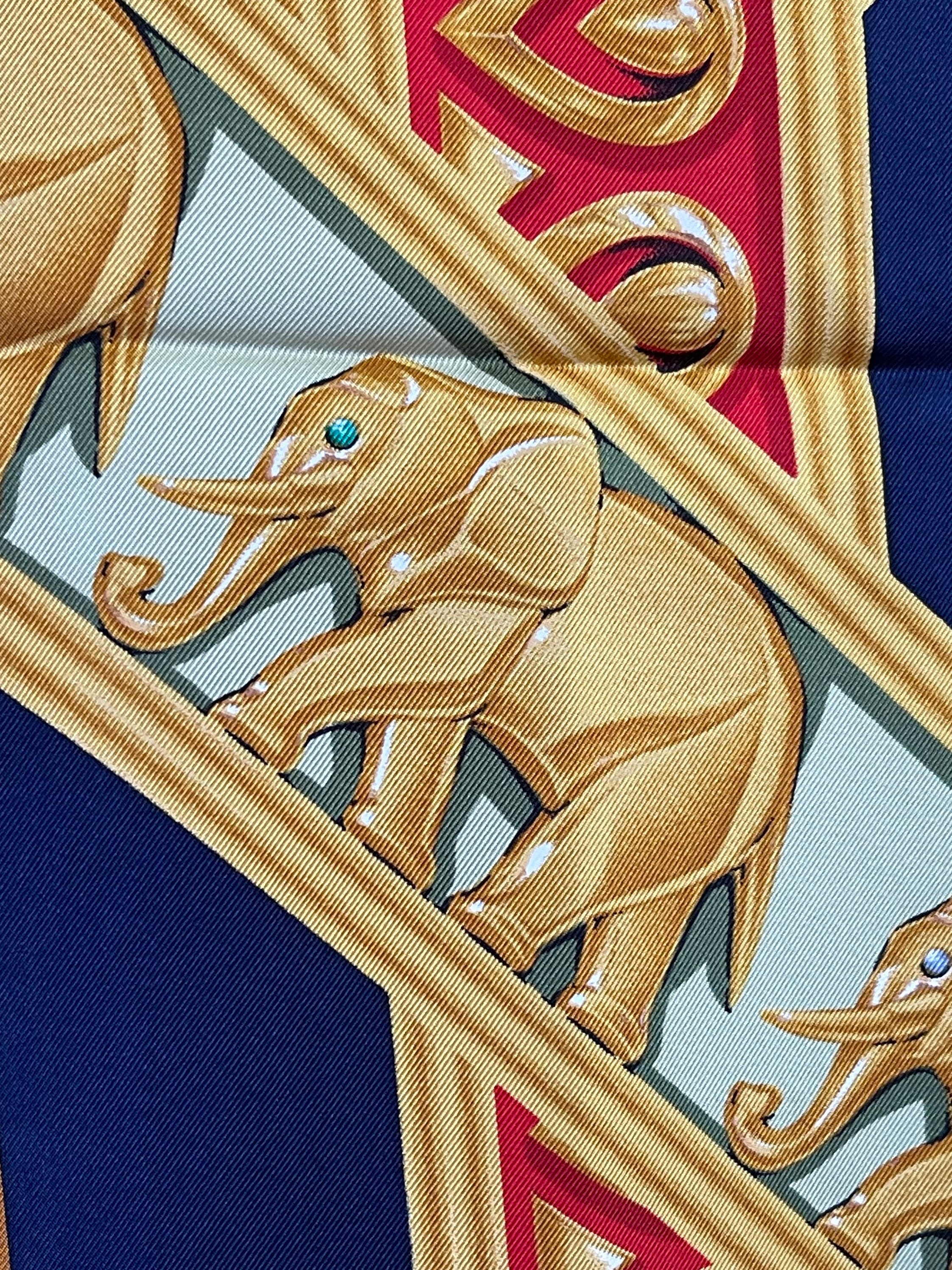 エ*ミ様 must de Cartier スカーフ エレファントデザイン Cartier Must De Cartier Silk Scarf Twill Silk Elephants